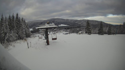 Horní část sjezdovky Skiareálu Ramzová