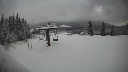 Horní část sjezdovky Skiareálu Ramzová