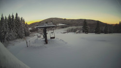 Horní část sjezdovky Skiareálu Ramzová