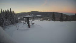 Horní část sjezdovky Skiareálu Ramzová