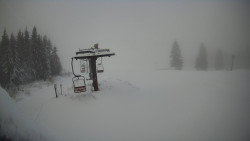 Horní část sjezdovky Skiareálu Ramzová