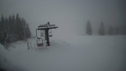 Horní část sjezdovky Skiareálu Ramzová