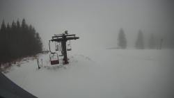 Horní část sjezdovky Skiareálu Ramzová