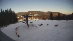 Horní část sjezdovky Skiareálu Ramzová