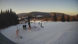 Horní část sjezdovky Skiareálu Ramzová