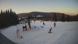 Horní část sjezdovky Skiareálu Ramzová