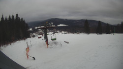 Horní část sjezdovky Skiareálu Ramzová