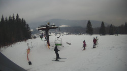 Horní část sjezdovky Skiareálu Ramzová