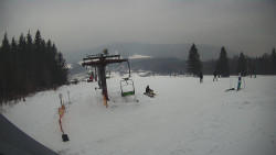 Horní část sjezdovky Skiareálu Ramzová