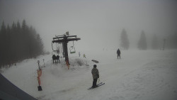 Horní část sjezdovky Skiareálu Ramzová