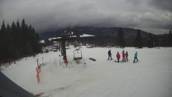 Horní část sjezdovky Skiareálu Ramzová