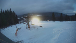 Horní část sjezdovky Skiareálu Ramzová