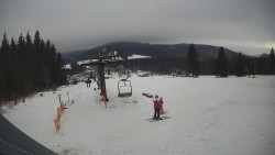 Horní část sjezdovky Skiareálu Ramzová