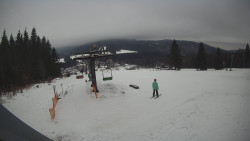 Horní část sjezdovky Skiareálu Ramzová