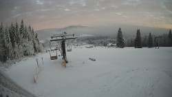 Horní část sjezdovky Skiareálu Ramzová