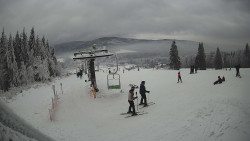 Horní část sjezdovky Skiareálu Ramzová