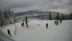 Horní část sjezdovky Skiareálu Ramzová