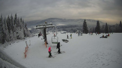 Horní část sjezdovky Skiareálu Ramzová