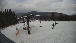 Horní část sjezdovky Skiareálu Ramzová