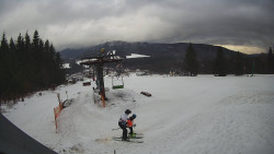 Horní část sjezdovky Skiareálu Ramzová