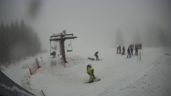 Horní část sjezdovky Skiareálu Ramzová