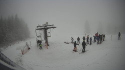 Horní část sjezdovky Skiareálu Ramzová