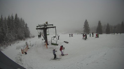 Horní část sjezdovky Skiareálu Ramzová