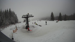 Horní část sjezdovky Skiareálu Ramzová