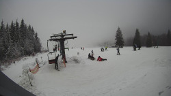 Horní část sjezdovky Skiareálu Ramzová