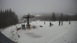 Horní část sjezdovky Skiareálu Ramzová