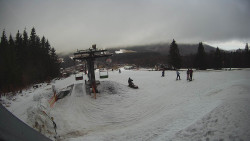 Horní část sjezdovky Skiareálu Ramzová