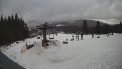 Horní část sjezdovky Skiareálu Ramzová