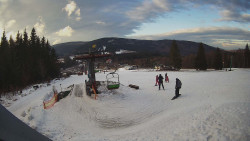 Horní část sjezdovky Skiareálu Ramzová