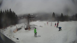 Horní část sjezdovky Skiareálu Ramzová