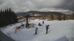 Horní část sjezdovky Skiareálu Ramzová