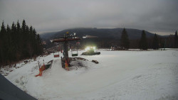 Horní část sjezdovky Skiareálu Ramzová