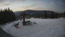 Horní část sjezdovky Skiareálu Ramzová