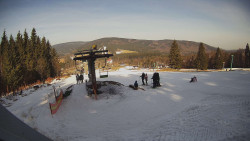 Horní část sjezdovky Skiareálu Ramzová