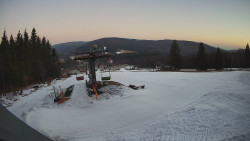 Horní část sjezdovky Skiareálu Ramzová