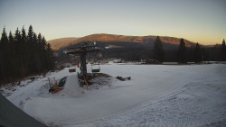 Horní část sjezdovky Skiareálu Ramzová