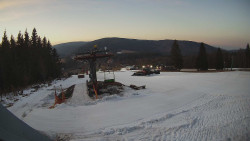 Horní část sjezdovky Skiareálu Ramzová