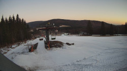 Horní část sjezdovky Skiareálu Ramzová