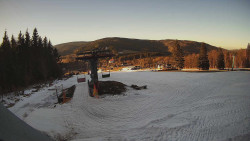 Horní část sjezdovky Skiareálu Ramzová