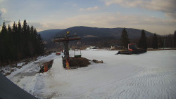 Horní část sjezdovky Skiareálu Ramzová