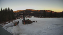 Horní část sjezdovky Skiareálu Ramzová