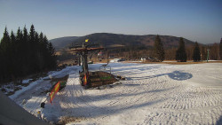 Horní část sjezdovky Skiareálu Ramzová