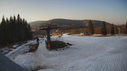 Horní část sjezdovky Skiareálu Ramzová