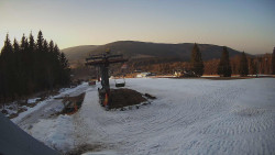 Horní část sjezdovky Skiareálu Ramzová