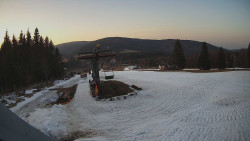 Horní část sjezdovky Skiareálu Ramzová