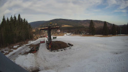 Horní část sjezdovky Skiareálu Ramzová